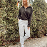 PLUS Making My Way Heather Grey Jogger Sweatpants