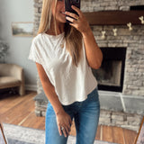 Stone Cap Sleeve Boxy Tee