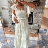 Light Olive Teton Midi Dress