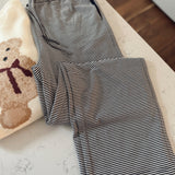 Navy/White Classic Lines Striped Pants