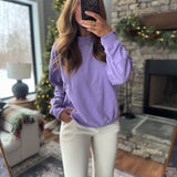 Pastel Purple Lena Cozy Sweatshirt