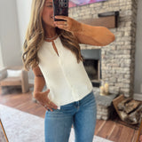 White Prescott Sweater Vest