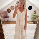 Josephine Floral Tie Strap Maxi Dress