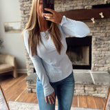 Chambray Troy Long Sleeve Tee