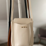 On The Go Cream Phone Holder Crossbody Bag