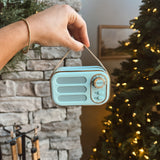 Sky Blue Retro Bluetooth Speaker