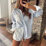 Henry Floral Contrast Button Down Shirt