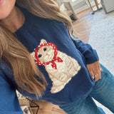 Navy Purrfectly Cozy Sweater