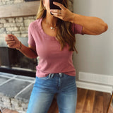 Mauve Velvet Air Short Sleeve