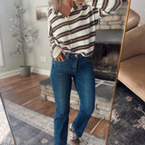 Risen Dark HR Adjustable Straight Jeans