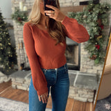 In The Cards Rosewood Crochet Top