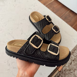 Black Monica Platform Sandals