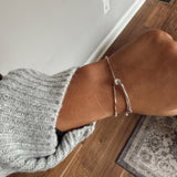 Silver Adjustable Tennis Bracelet