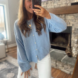 Spring Blue Button Cardigan