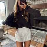Taupe Jessalyn Striped Skort