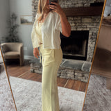 Butter Yellow Cozy Calling Sweatpants
