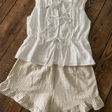 Off White Airy Affair Top