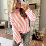 Pink & White Jonita Sweater