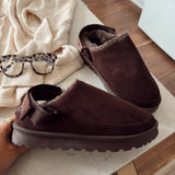 Brown Stay Awhile Slippers