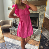 Fuchsia Bow Detail Mini