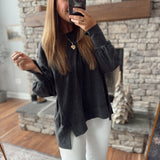 Black Driftmere Seam Detail Pullover