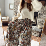 Black Floral Laurita Maxi Skirt