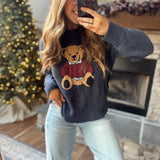 Navy Bear Mood Sweater