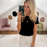 Black Ribbed Basic IN STORE