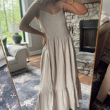 Sunset Picnic Gingham Ruffle Maxi