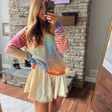 Light Yellow Kiss & Tell Mini Skort