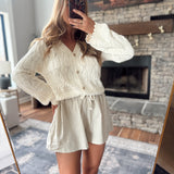 Natural Delicate Detail Cardigan