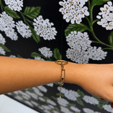 Gold Open Circle Bracelet
