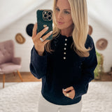 Midnight Piper Henley Pullover IN STORE