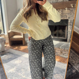 Black Gardenia Glade Barrel Pants
