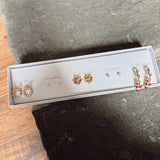 Christmas Earrings - Set of 5