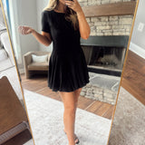 Black Easy Elegance Mini Dress