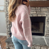Pink Checkered Cutie Sweater