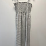 Ray Ecru/Black Striped Self Tie Strap Maxi IN STORE