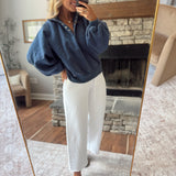 White Walking The Walk Wide-Leg Sweats