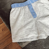 Boat Days White/Blue Eyelet Boxer Style Shorts
