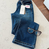 Risen Dark Ankle Straight Jeans
