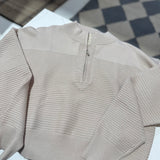 Sand Textured Half Zip Pullover IN STORE