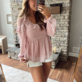 Blush Chasing Sunlight Blouse