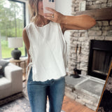 Off White Shahnta Side Tie Tank