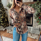 Charmed Camo Ribbed Shacket