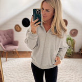 Black Cozy Zip Up Hoodie IN STORE