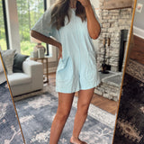 Comfort Cutie Ice Blue Romper