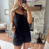 Black Simple Pleasures Romper