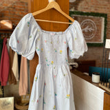 Fresh Blooms Light Blue Romper