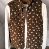 Brown Floral Braelyn Vest